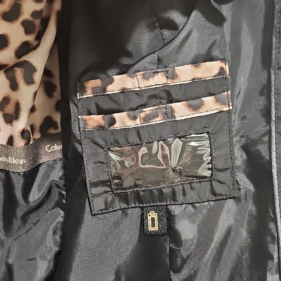 Calvin Klein Black Puffer Jacket with High Collar - Picture 3 of 4